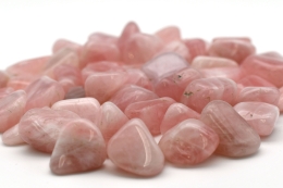 Rosenquarz Trommelsteine