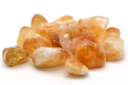 Citrin (gebrannt) Trommelsteine Extra-Qualit�t