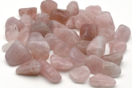 Rosenquarz Trommelsteine