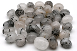 Turmalinquarz Trommelsteine