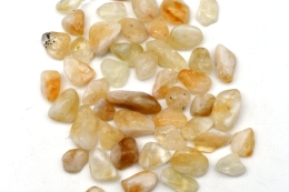 Citrine (Tempered) Tumbled Stones C-Quality