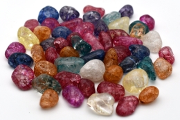 Bergkristall cracked Trommelsteine