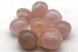Rosenquarz Trommelsteine A-Q