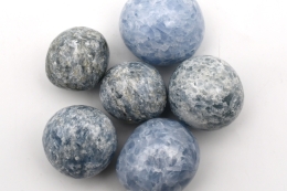 Calcite Blue Tumbled Stones Jumbo