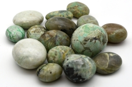 Mondstein Gr�n (Garnierit) Trommelsteine Jumbo